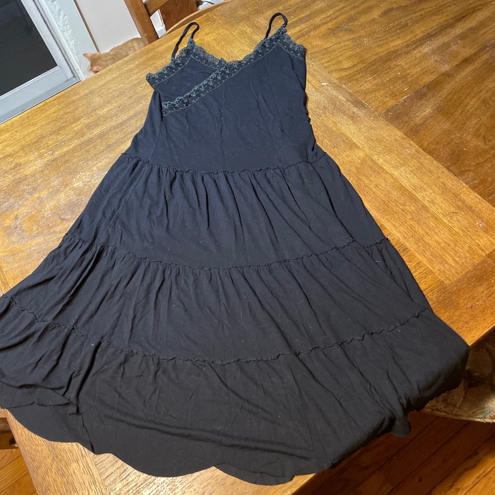 Zara collection black large summer dress